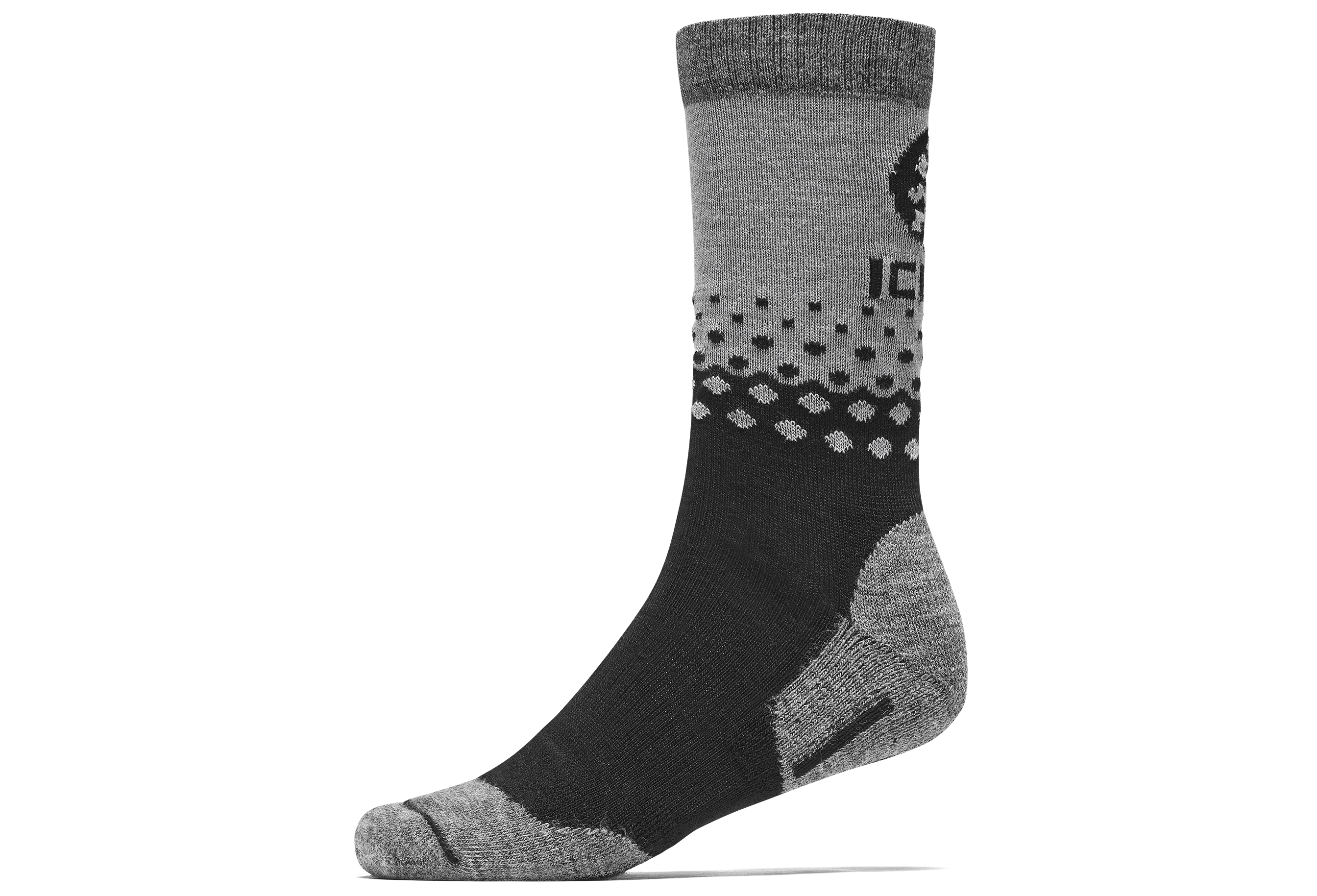 Warm Wool Sock - Black/Grey